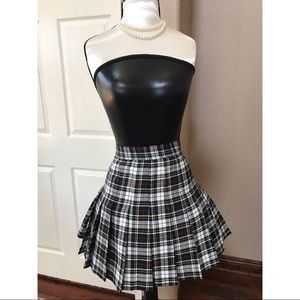 Plaid American Apparel Pleated Tennis Skirt