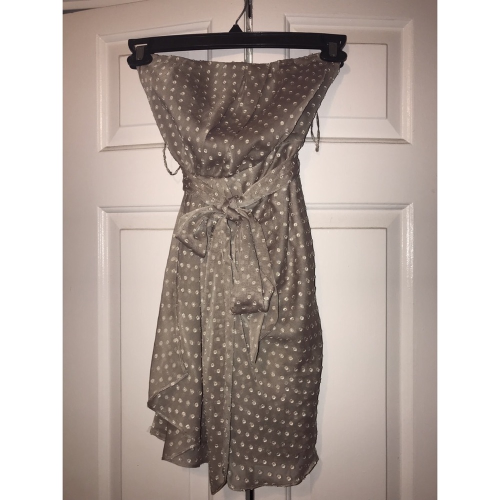 EXPRESS Strapless chiffon dress