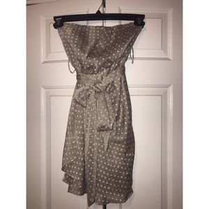 EXPRESS Strapless chiffon dress