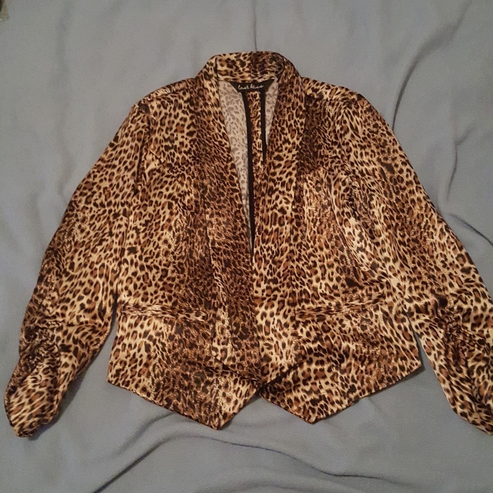 Leopard blazer