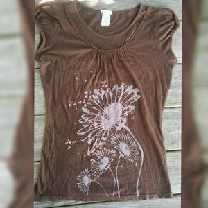 Brown tee sz Med