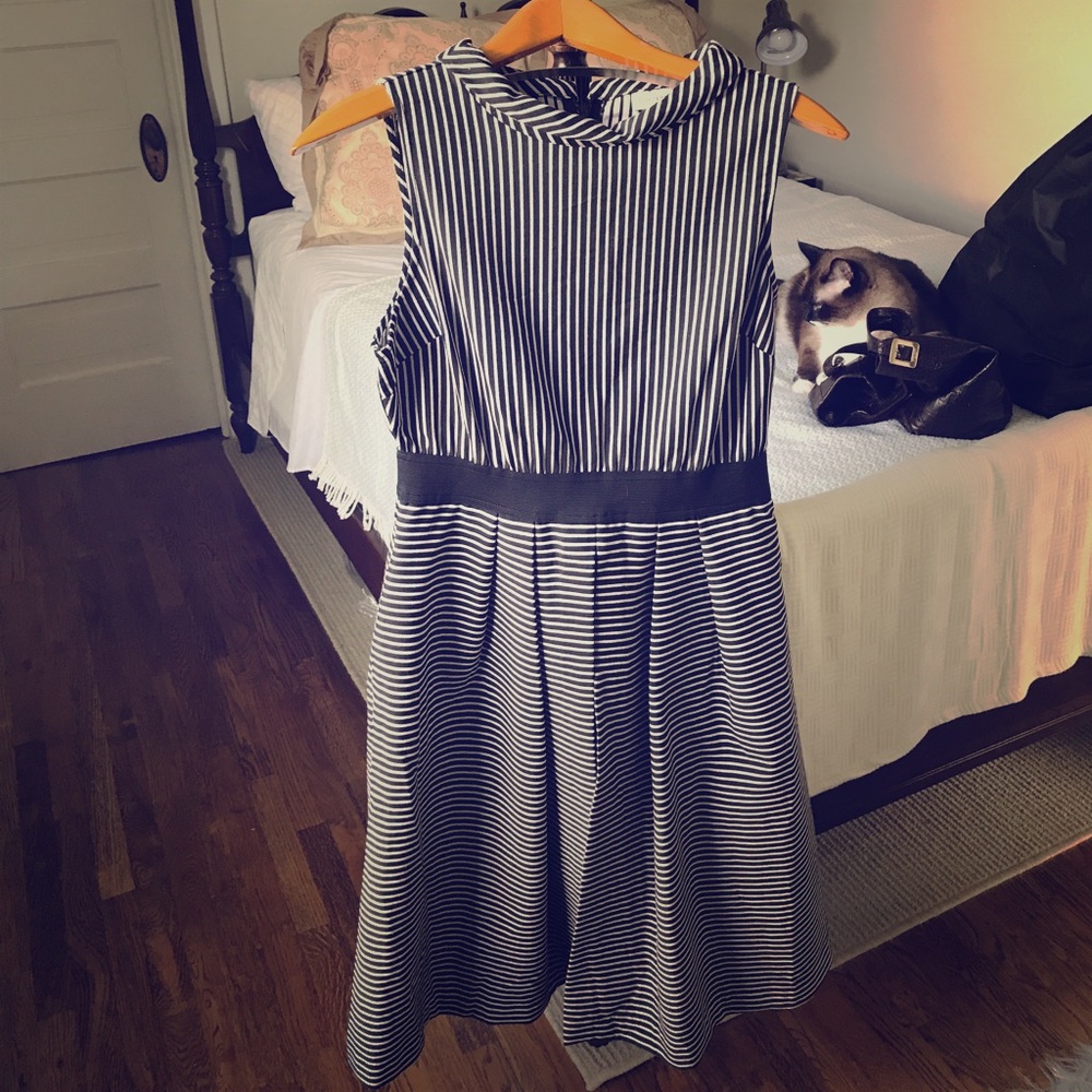 NY&Co retro striped dress w/pockets!