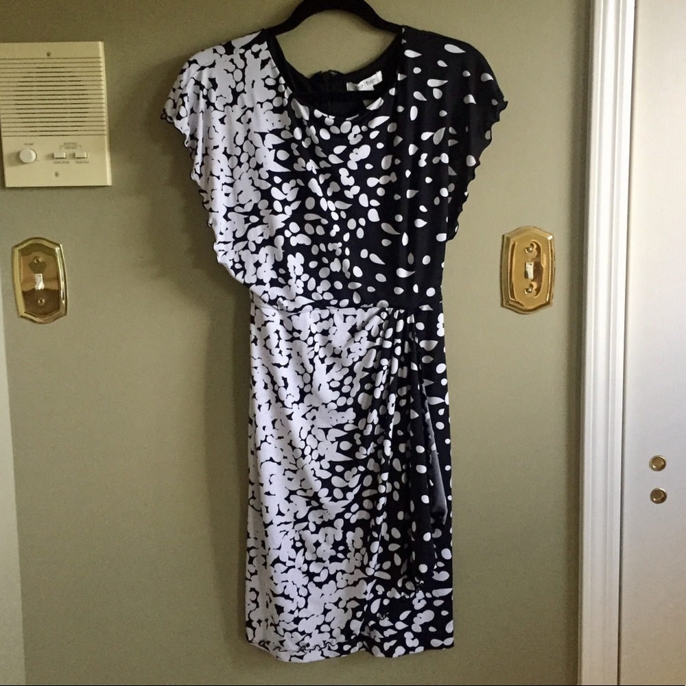 White House Black Market B&W dress