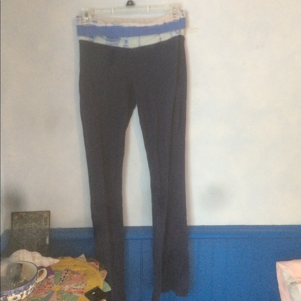 Navy blue and Tye Die Yoga Pant