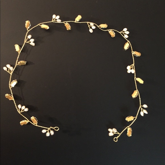 Freshwater pearl Bridal hair vine - Picture 5 of 7