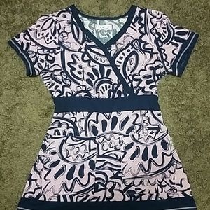 Koi scrub top