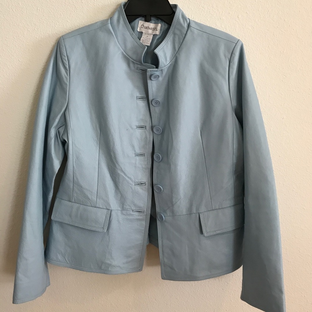 CHADWICK'S Leather Jacket size 14.