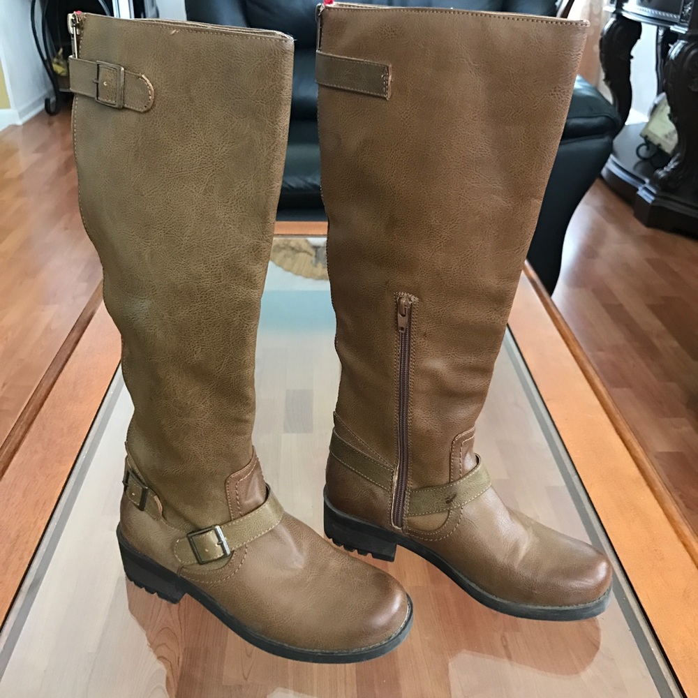 Mossimo Faux Zipper Boots