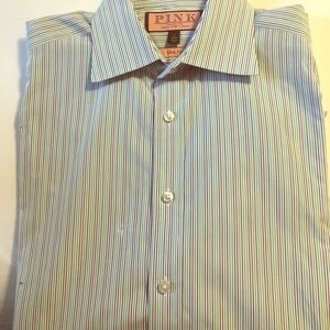 Men's Thomas Pink Slim Fit Dress Shirt
