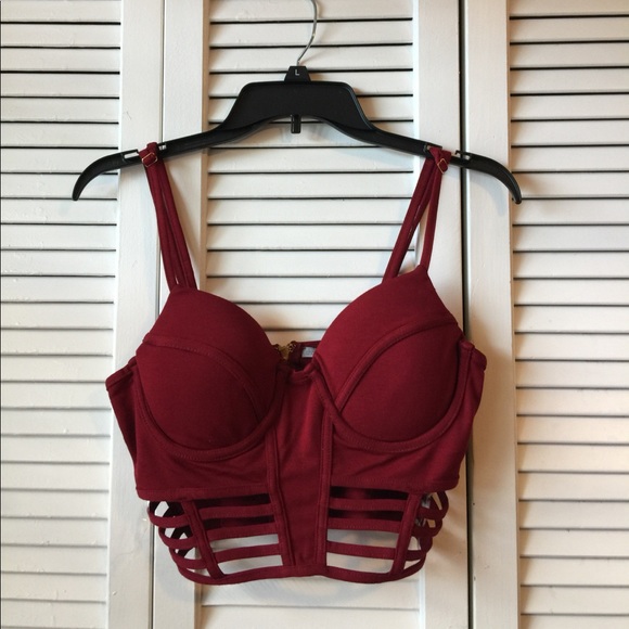 Charlotte Russe Tops - NWOT Red Crop Top