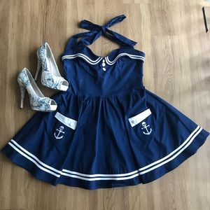 Hell Bunny Sailor Dress ⛵️🎃👻💀