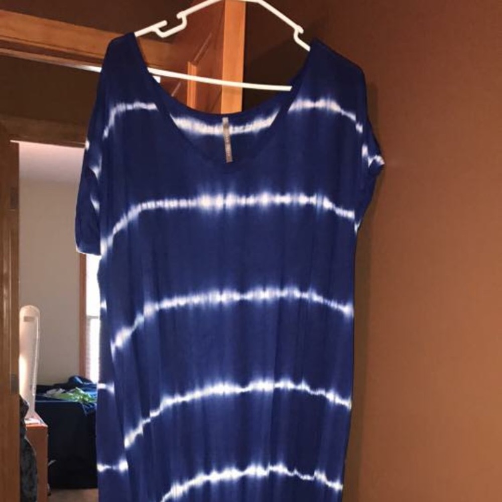 Tie Dye navy maxi