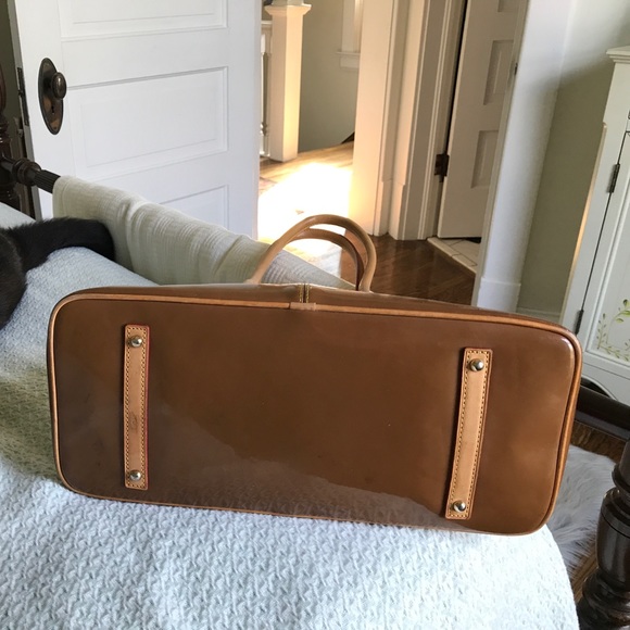 D&B handbag - orange+brown patent leather - Picture 3 of 8
