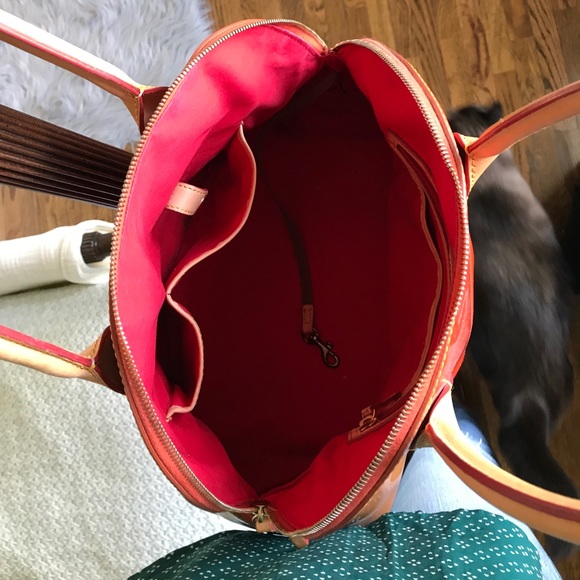 D&B handbag - orange+brown patent leather - Picture 6 of 8