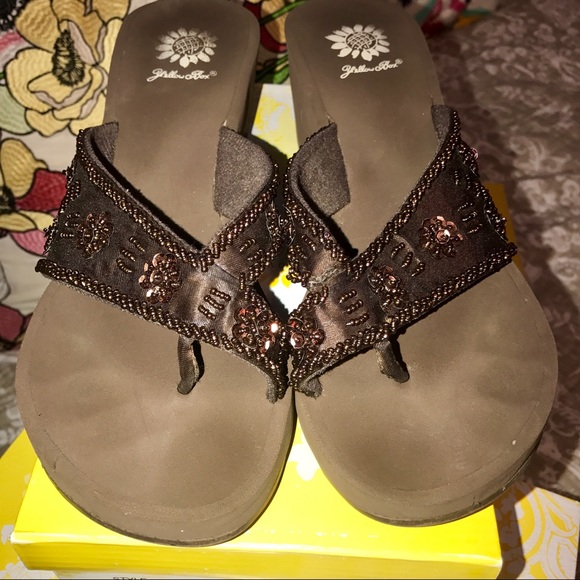 Yellow Box Shoes - YELLOW BOX CARMEN ALSTYLE FLIP FLOP WEDGE