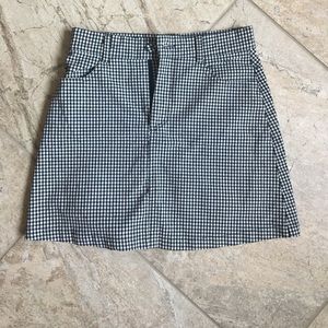 brandy melville gingham skirt
