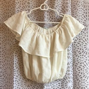 White off shoulder top!