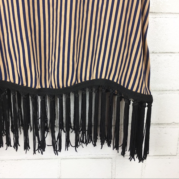 Tank top crop top Tassels Boho Striped Romantic - Picture 4 of 5