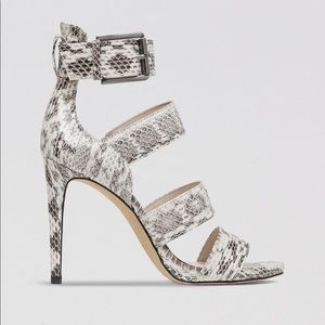 Vince Camuto snake skin heels