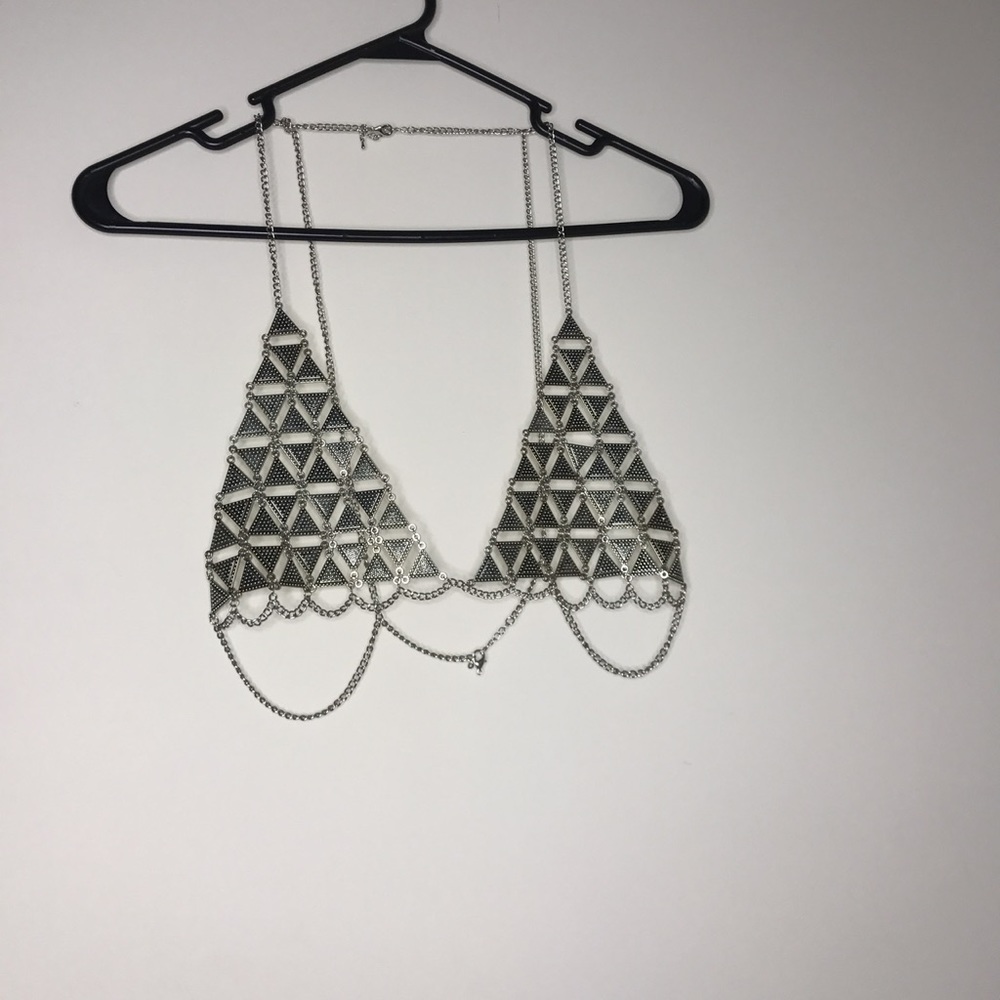 Chain metal bralette