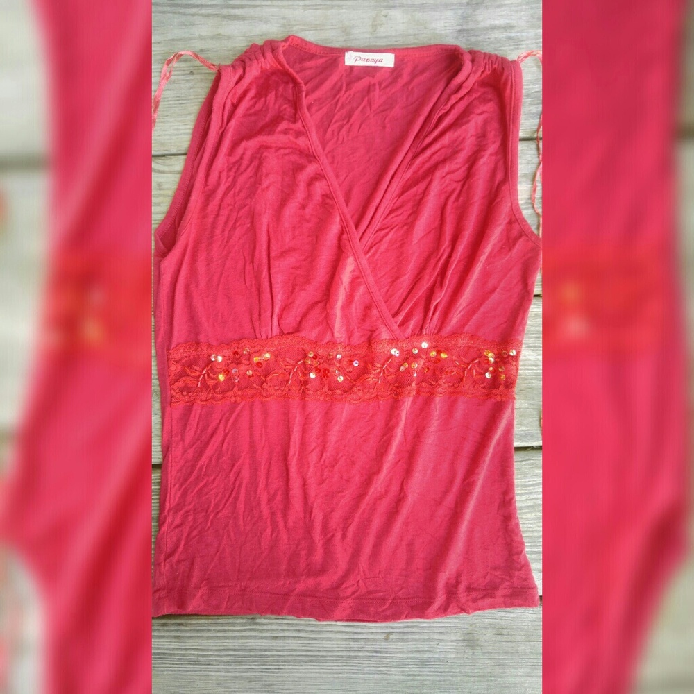 Red cute tank