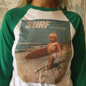 Retro Surf Vintage Baseball T-Shirt