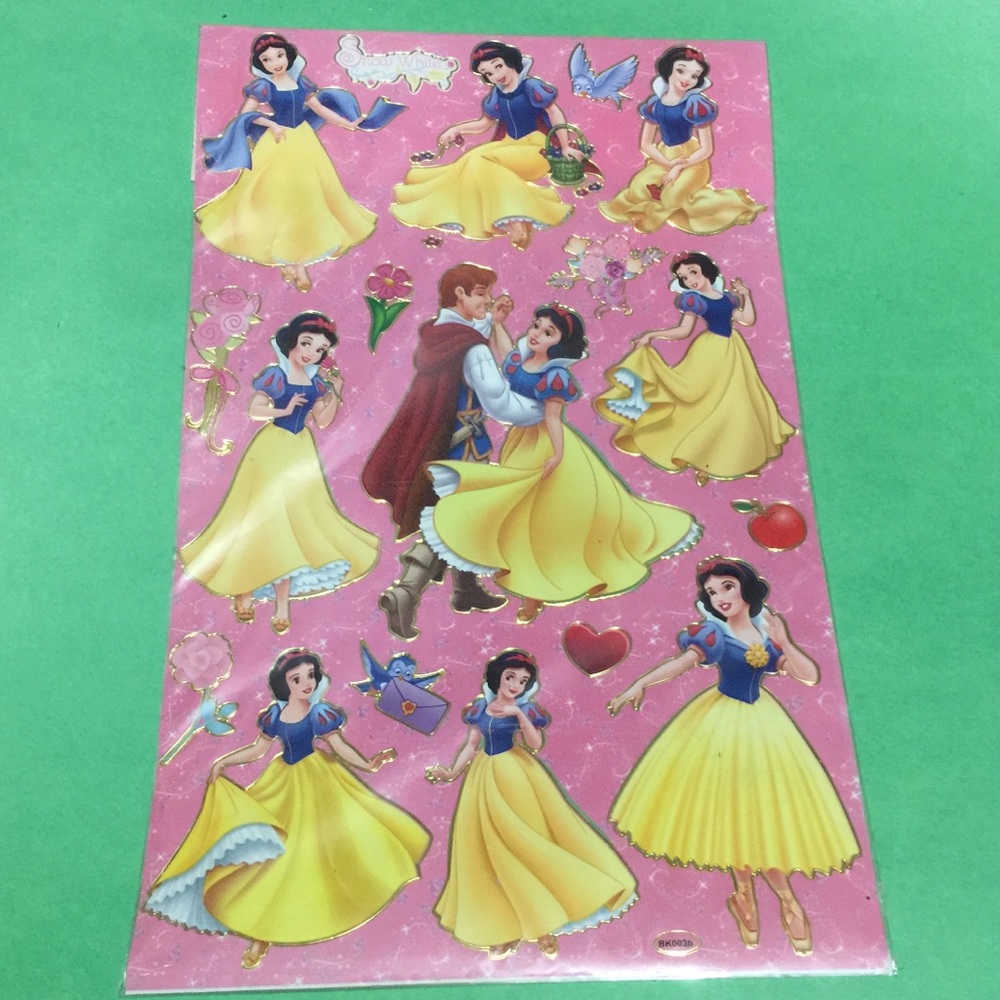 🌸. 2 pack - Snow White sticker sheet M-6