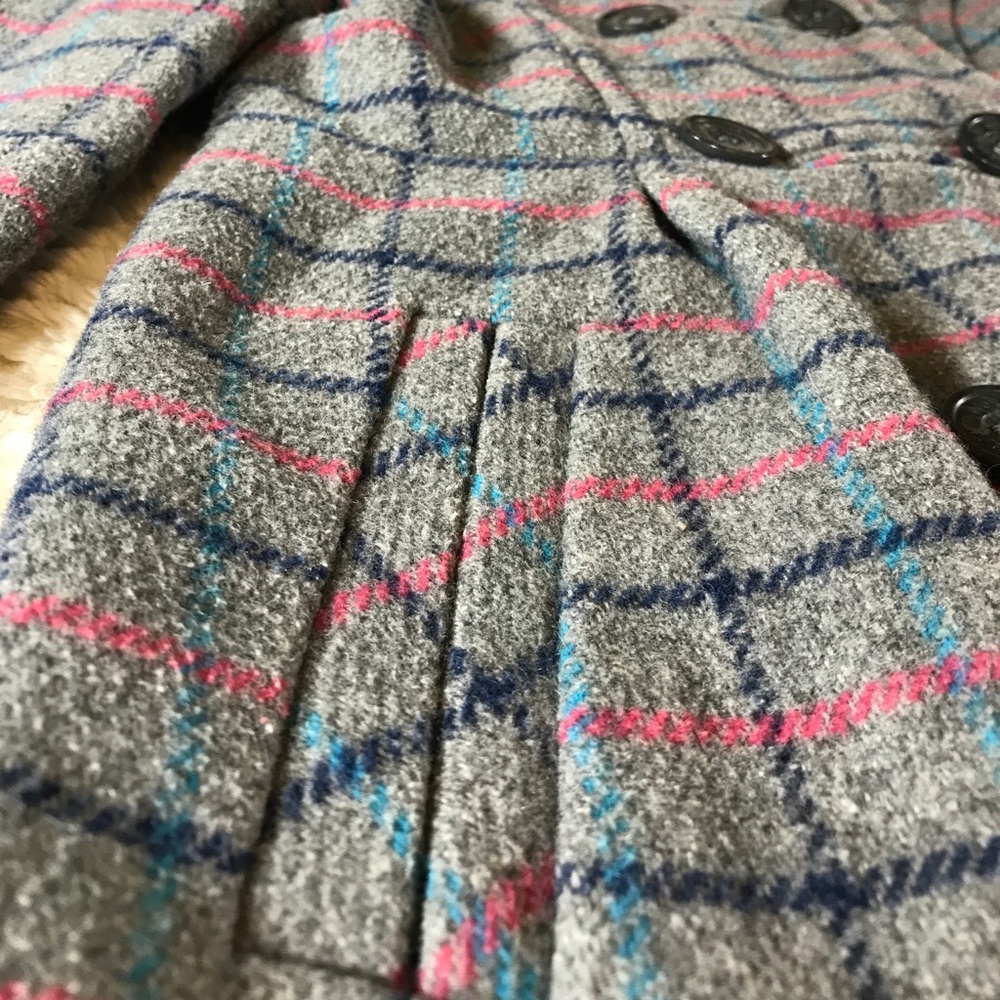 Aropostale Grey Double Button Down Jacket Hoodie - image 3