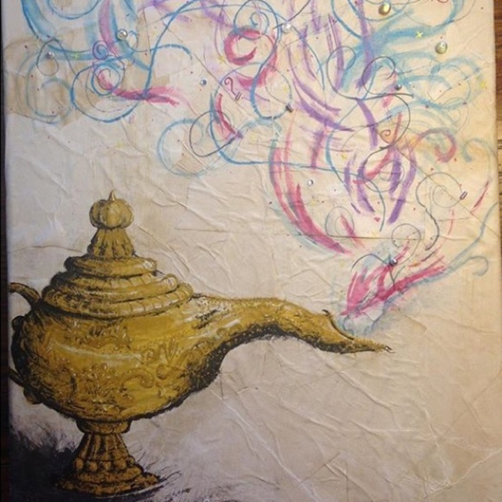 This is an art piece that was hand painted