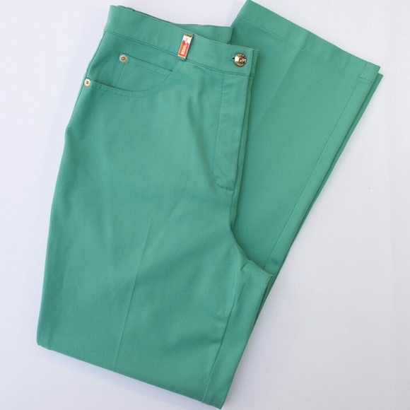 St John Sport Jeans with Gold Logo Hardware - Picture 2 of 8