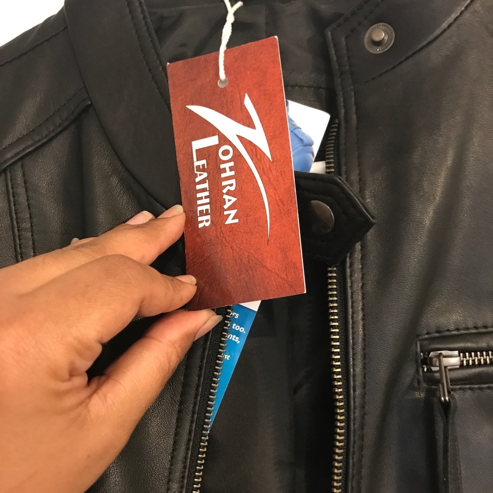 Leather jacket-NWT! - Picture 3 of 6