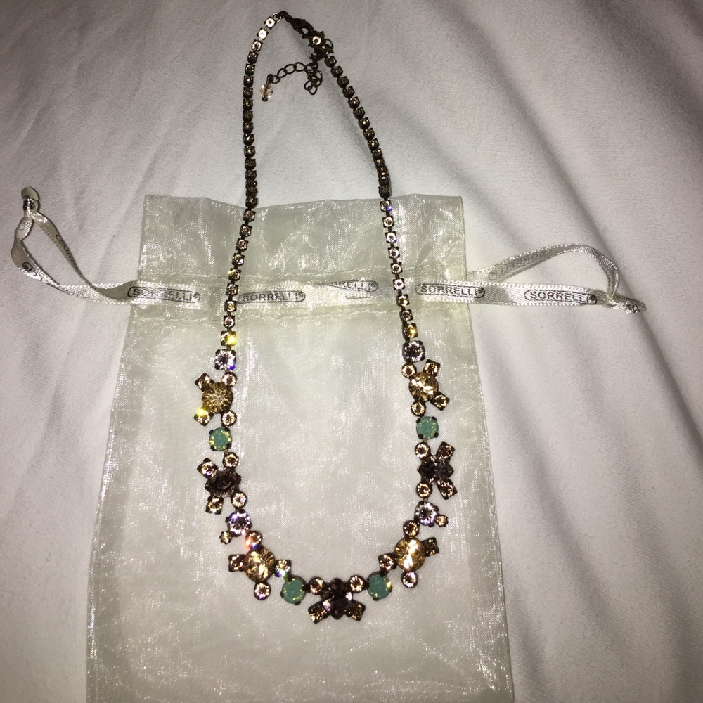 Sorrelli Apricot Agate New with pouch necklace.
