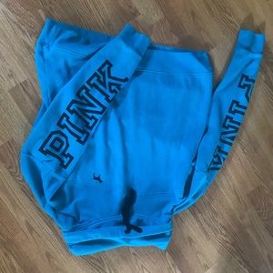 Pink VS M Funnel neck pull over sweatshirt