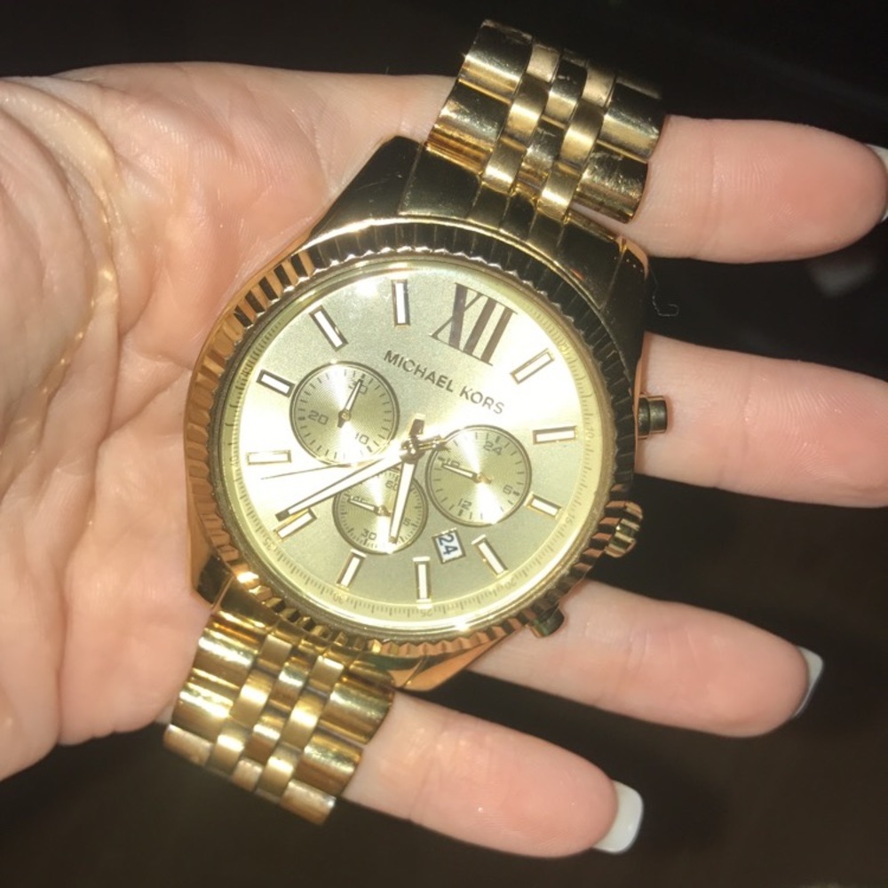 Gold Michael Kors watch