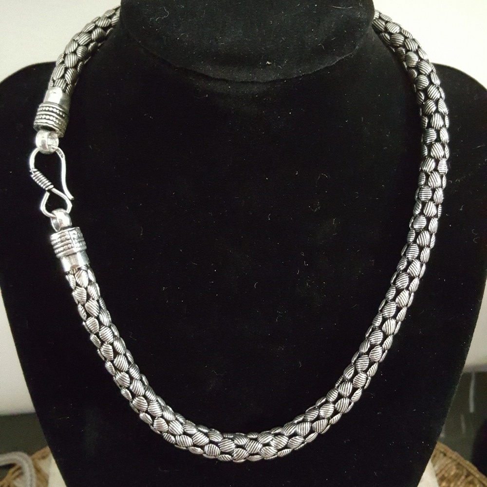 Chunky Silver Necklace
