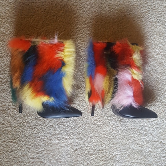 Lust For Life Multicolor fur boots - Picture 2 of 3