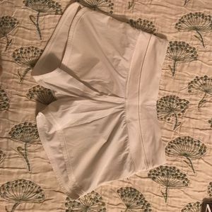 White lululemon shorts size 2