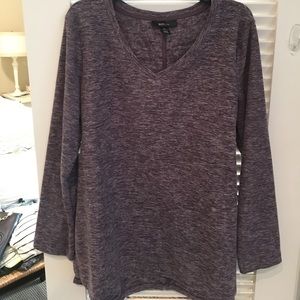 Cozy fleece V-neck pullover