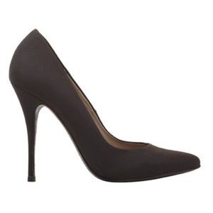 AllSaints Viola Celestine brown Satin stiletto