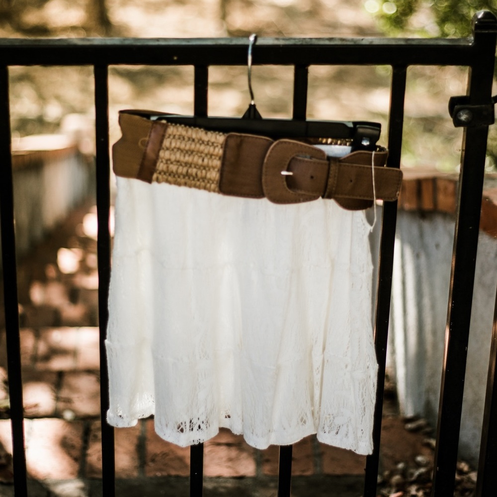 Cream Charlotte Russe Skirt