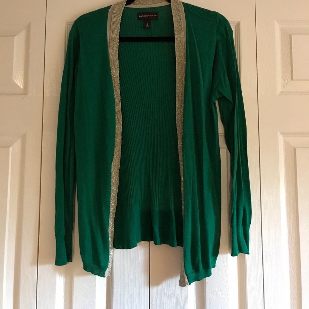 Kelly green cardigan