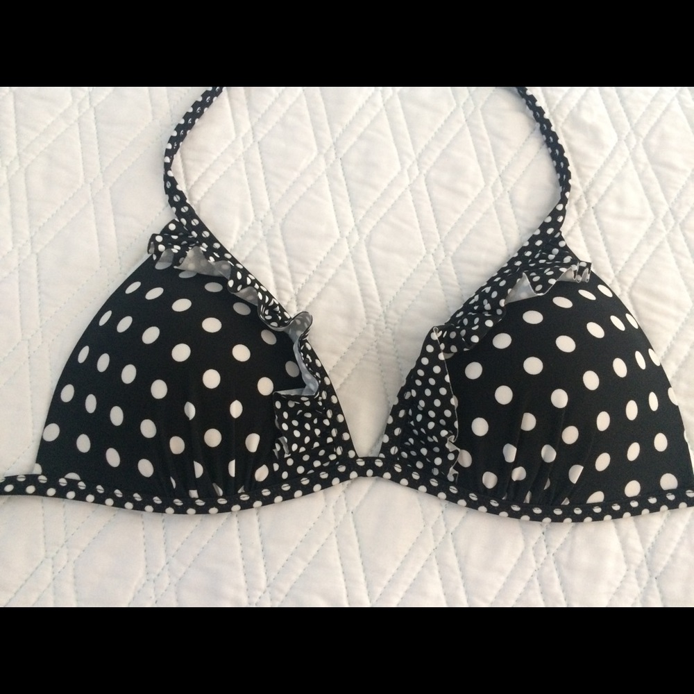 Polka dot bikini top