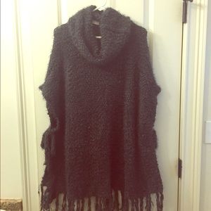 Charcoal Grey Large Knit Sweater