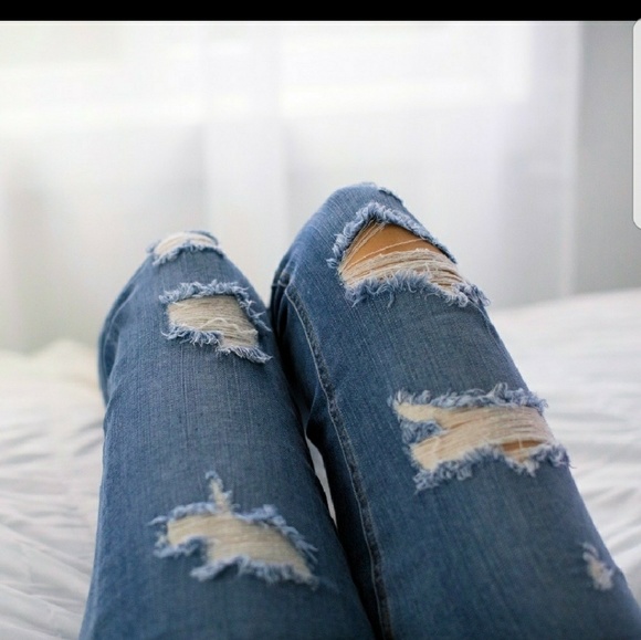 🎉HP 01/02 Soft distressed skinny boyfriend jeans - Picture 3 of 5