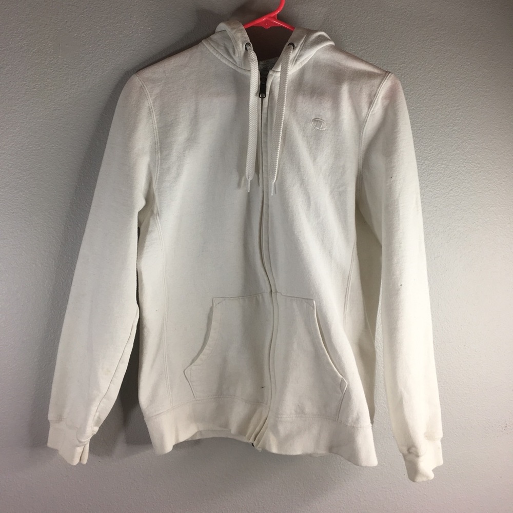 White hoodie jacket