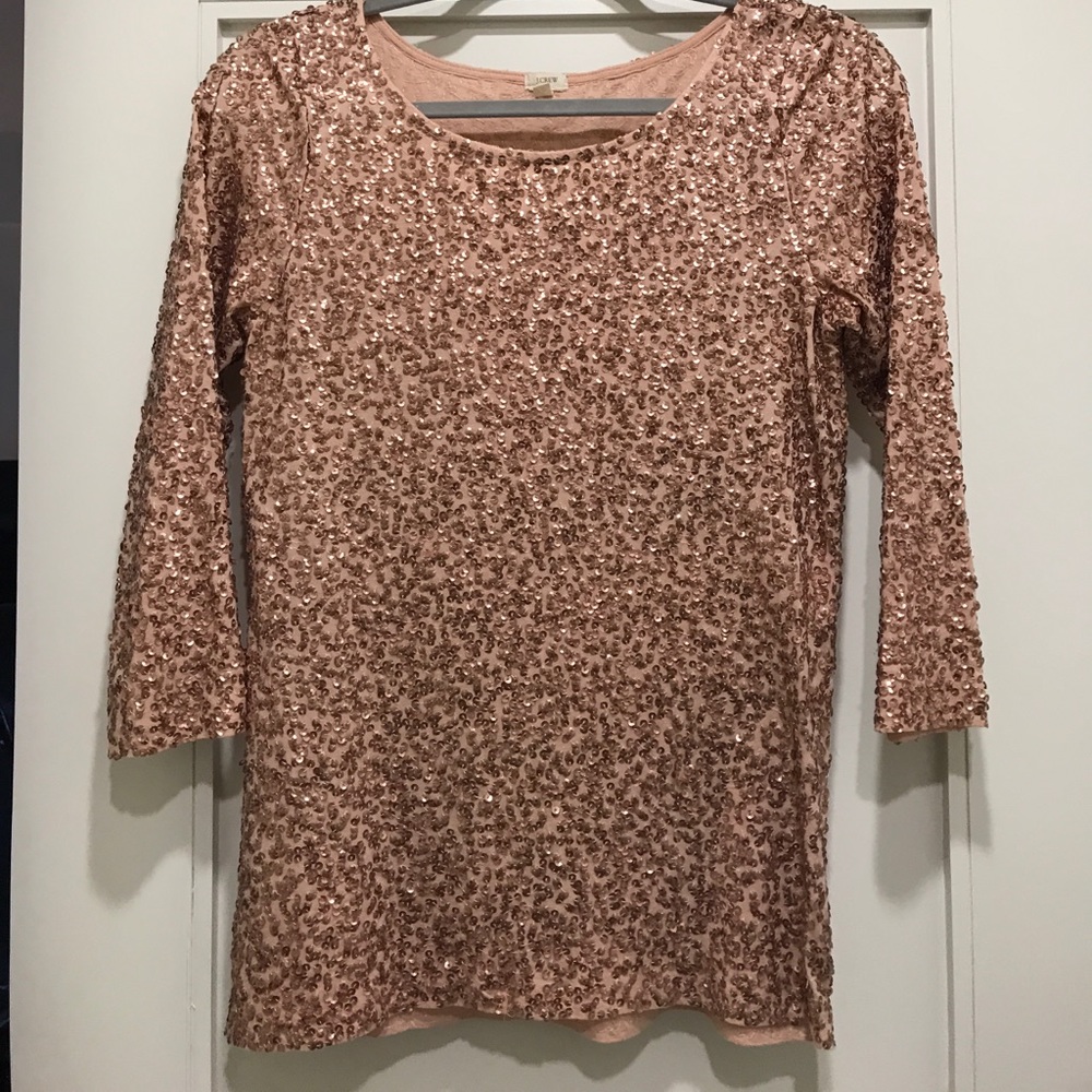 ✨ Jcrew pink sequin top ✨