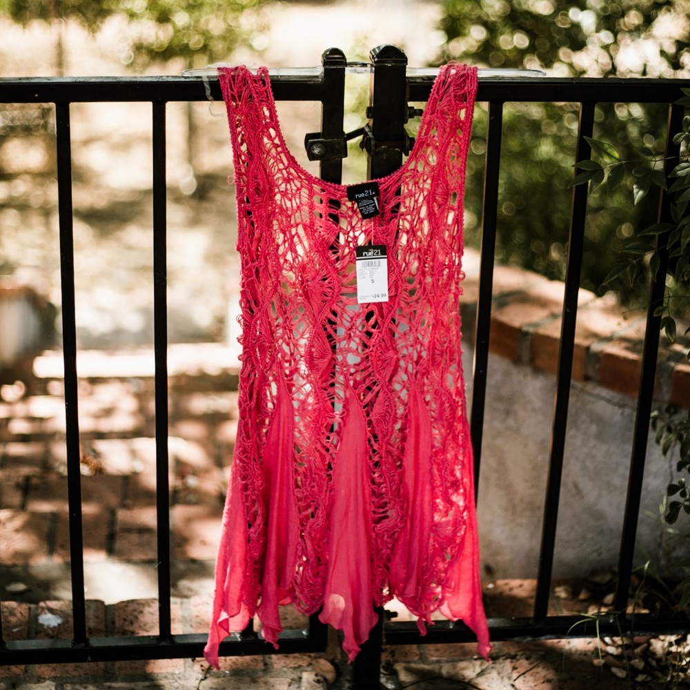 Rue 21 Cute Salmon Top NWT