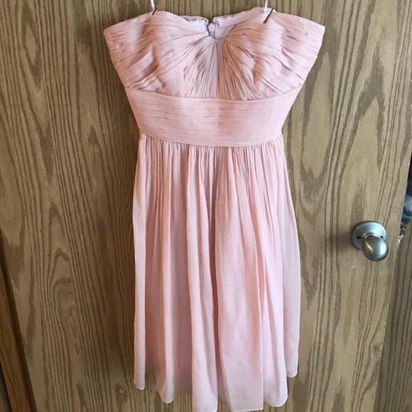J. Crew blush bridesmaid dress. - Picture 2 of 4