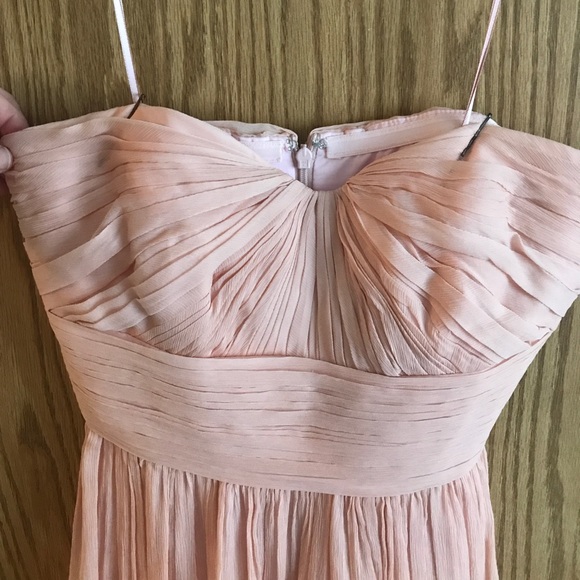J. Crew blush bridesmaid dress. - Picture 3 of 4