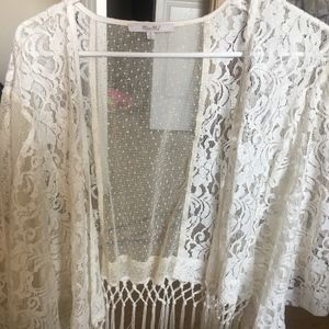 Miss Me Lace Over Shawl